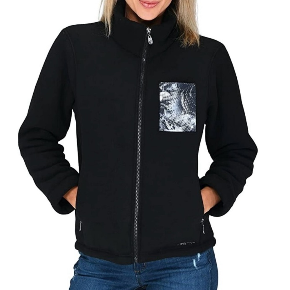 Arctix Women's Birch Printed Pocket Fleece Black